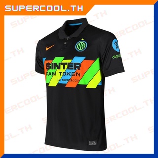 Inter Milan Third Shirt 2021/22 เสื้อฟุตบอลอินเตอร์มิลาน คอปก สีดำ