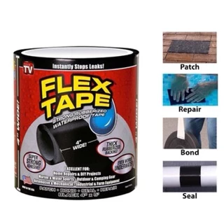 🔥ยาวพิเศษ!🔥🥳 FLEX TAPE ™ เทปกันน้ำมหัศจรรย์ เหนียวพิเศษ ขนาด 10x152 ซม. เทปกันรั่ว เทปกาว ส่งฟรี พร้อมส่ง