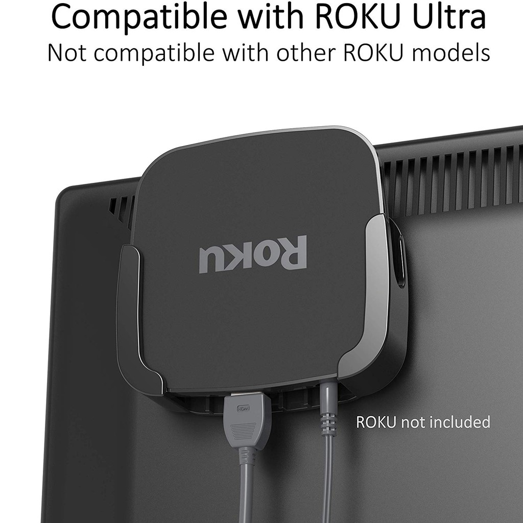ReliaMount Roku Ultra Mount ที่แขวนกล่อง Roku รุ่น Ultra กับทีวี - USA Imported ROKU NOT INCLUDED - For Roku Ultra only