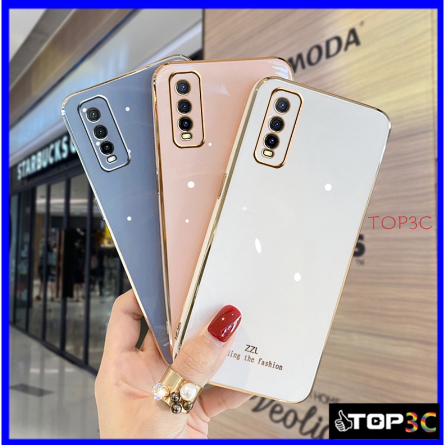 เคส Vivo Y20 / Y12S / Y12A / Y20S Y17 Y15 Y12 Y11 Y81 Y19 Y95 Y93 Y91 Y91i Y91C Y1S Y50 Y30 เคสโทรศัพท์มือถือแฟชั่น ขอบตรง ลาย ZB สําหรับ