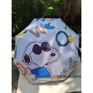 ร่ม Snoopy ปุ่ม เปิด-ปิด อัตโนมัติ