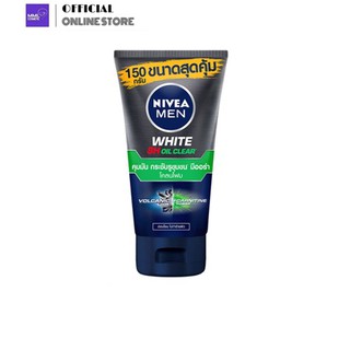 NIVEA MEN นีเวีย เมน ไวท์ ออยล์ เคลียร์ มัด โฟม 150กรัม (165-204)