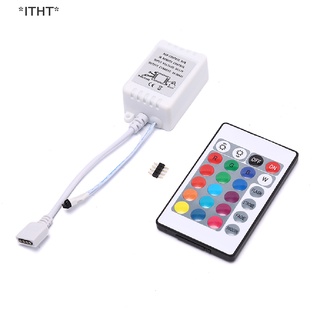 [[ITHT]] LED RGB Controller 24 Key IR Remote DC12V Dimmer Control Box For LED Strip Light [Hot Sell]