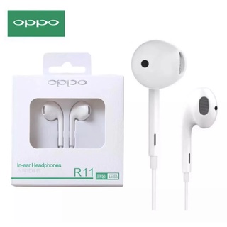 หูฟังออปโป้ หูฟังOPPO อินเอียร์ R11 ของแท้ เสียงดี ช่องเสียบ3.5mm รองรับรุ่น A31/A12/A52020/A92020/A92/A91/A7/A5S/A3S/A8