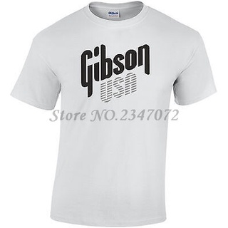 เสื้อยืดผ้าฝ้าย 100% พิมพ์ลาย Gibson Usa Guitar Rock คุณภาพดี เหมาะกับของขวัญคริสต์มาส สําหรับผู้ชาย