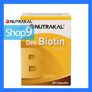 NUTRAKAL DELI BIOTIN (60 CAPSULES) (EXP 06/25) นูทราแคล เดลิ ไบโอติน (60 แคปซูล)