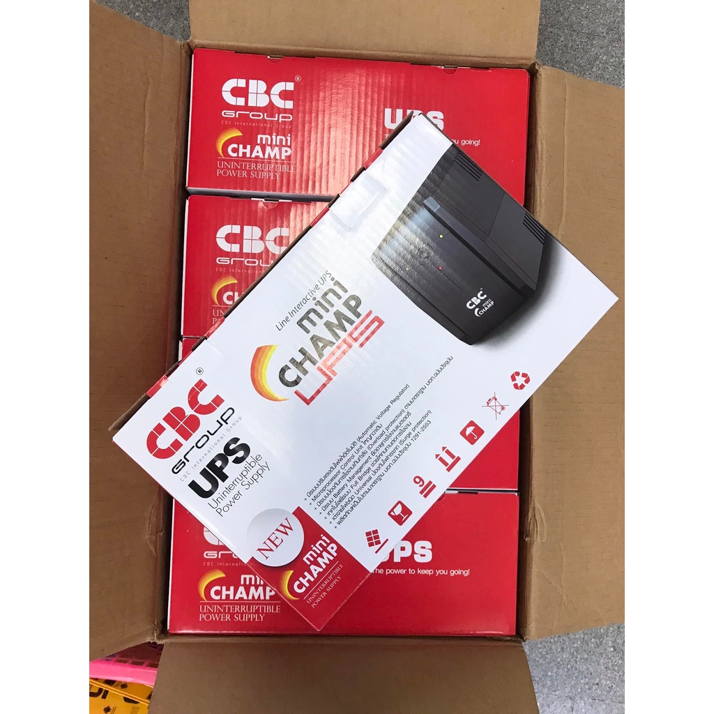 ส่งจากไทย ยูพีเอส เครื่องสำรองไฟคอมพิวเตอร์ UPS 900VA 360W UPS CBC Mini Champ เครื่องสำรองไฟ พร้อมส่
