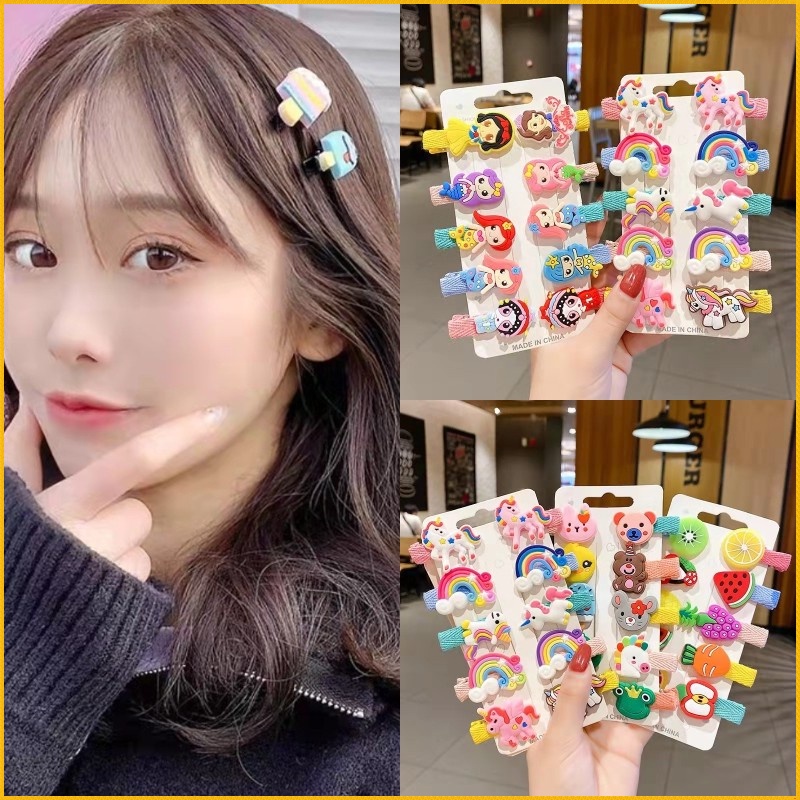 อุปกรณ์จัดผมแบบคลิปรัดผมสำหรับเด็กผู้หญิง กิ๊บที่ไม่เจ็บผม ออกแบบเหมือนเจ้าหญิง