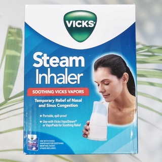 (Vicks®) Model V1300N-V Steam Inhaler Soothing Vicks Vapors, Menthol Scent 5 Pads Included วิคส์ เครื่องทำไอระเหย เครื่องพ่นไอน้ำ