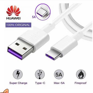 สายเคเบิลข้อมูล Huawei 5A, พอร์ต 1M 2M Type-c  สายชาร์จเร็ว, เหมาะสำหรับโทรศัพท์มือถือทุกประเภทชาร์จพอร์ต Type-c FB