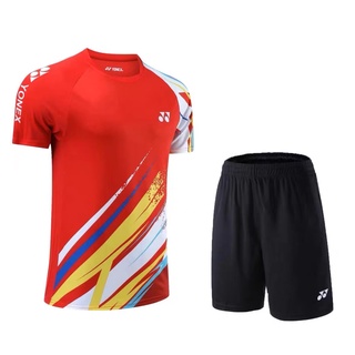 Yonex 2022 ใหม่ เสื้อผ้าแบดมินตัน แขนสั้น สําหรับผู้ชาย และผู้หญิง 3683