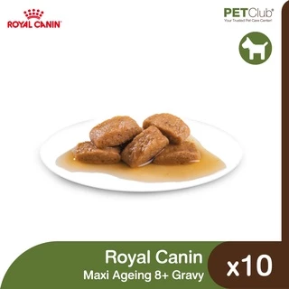 [PETClub] Royal Canin Maxi Ageing 8+ Gravy Pouch [140g. ยกกล่อง 10 ซอง]