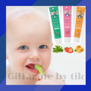 ยาสีฟันเด็ก สูตรผสมสมุนไพร กิฟฟี่ ฟาร์ม Giffy Farm Herbal Extract Toothpaste