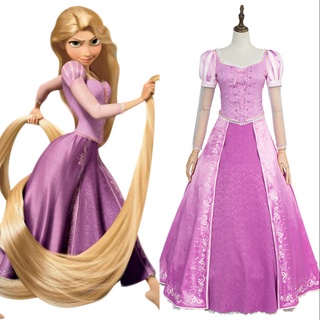 เครื่องแต่งกายคอสเพลย์ ชุดแฟนซี การ์ตูนเจ้าหญิง Rapunzel สําหรับปาร์ตี้ฮาโลวีน