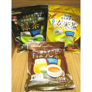 Japanese Bagged Tea 3 Tastes Set,Green Tea,Hojicha,Genmaicha,Total 120 Bags,360g, ชาเขียว 3g x 40 ถุง โฮจิฉะ (ชาคั่ว) 3g x 40 ถุง เก็นไมฉะ (ชาผสมข้าวกล้องคั่วและมัทฉะ) 3g x 40 ถุง ชาญี่ปุ่น 3 รสชาติ รวม 120 ถุง 360 กรัม