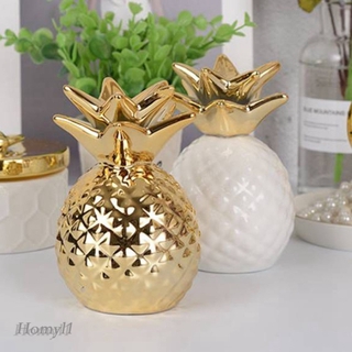 Modern Ceramic Pineapple Piggy Bank Coin Bank Saving Money Box Kids Gift