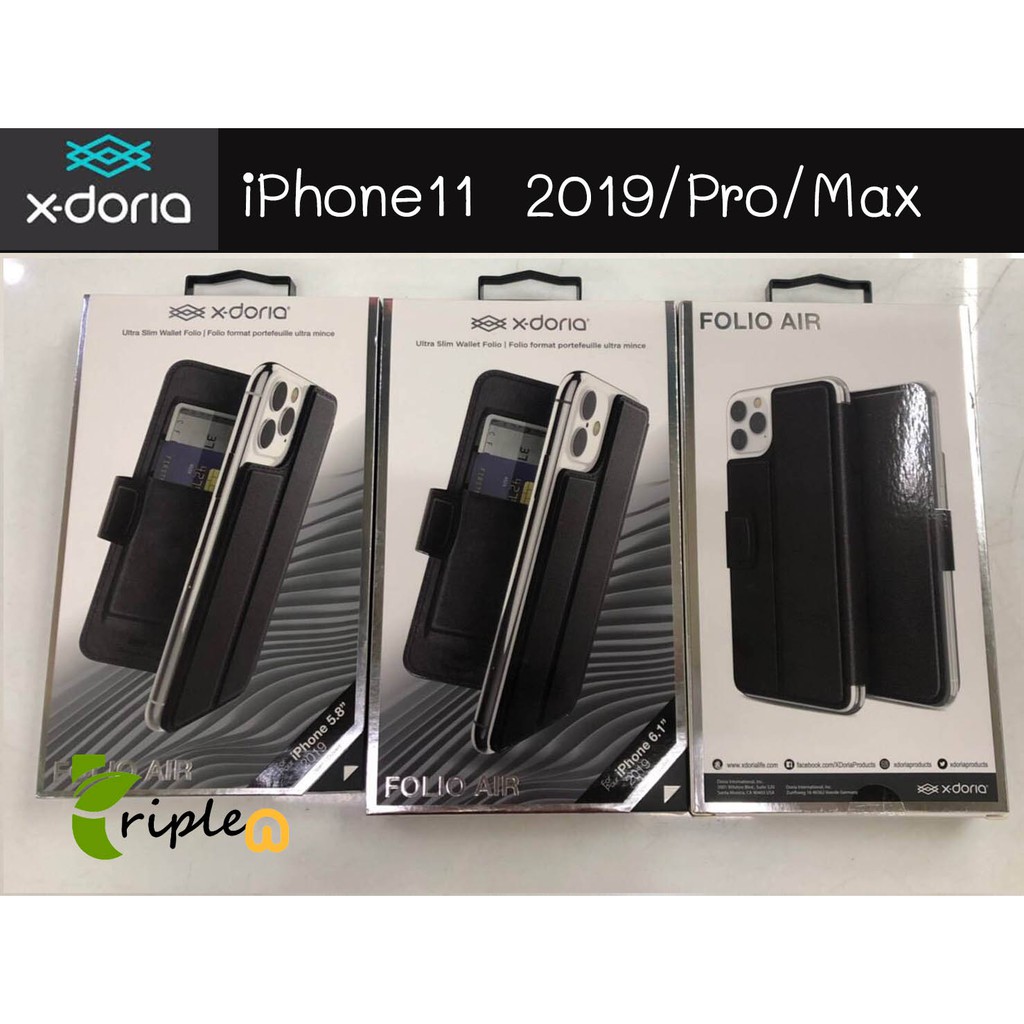 X-Doria Folio Air เคสหน้งฝาพับ iPhone11 2019/ IPhone 11 pro/iPhone11Max กันกระแทก Leather Luxury wallet Case เคสกระเป๋า