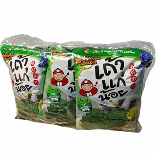 เถ้าแก่น้อย สาหร่ายทอดสไตล์ญี่ปุ่น 炸海藻 TAO KAE NOI Fried Seaweed 30g กดเลือกรสชาติที่ต้องการ 1แพค/จำนวน  6 ซอง ราคาพิเศษ สินค้าพร้อมส่ง