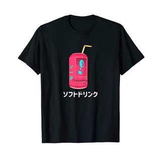 เสื้อยืด พิมพ์ลาย Vaporwave Streetwear Otaku Aesthetic Soda สไตล์ญี่ปุ่น ยุค 90S-5XL