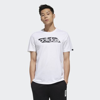 เสื้อยืดผู้ชาย Adidas ของแท้100% ขาว/ดำ BRUSHSTROKE FM6275 / FM6277