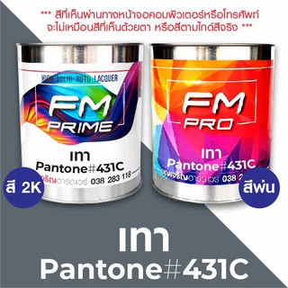 สี PANTONE 431C เทา PMS Pantone Grey 431C