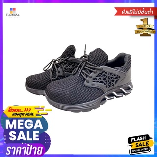 รองเท้านิรภัยผ้า พื้นยาง DEXZON LJ-2064 เบอร์ 42 สีดำSAFETY SHOE WITH RUBBER SOLE DEXZON LJ-2064 NO.42 BLACK