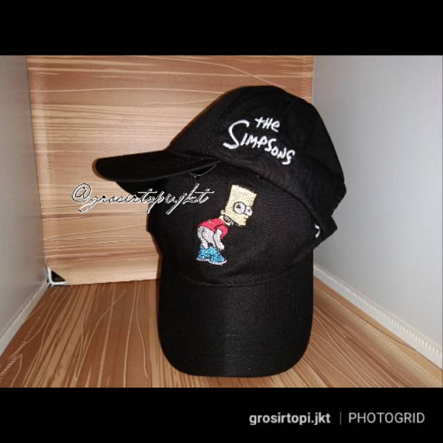 หมวกเบสบอลปักลายตัวละคร The Simpson / หมวก Dril ปักลาย / หมวกคุณภาพ