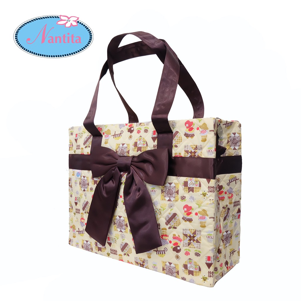 Nantita กระเป๋าผ้าทรงสี่เหลี่ยมขนาดกลาง BC001/M - รูปที่ 3