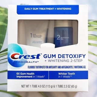 44% OFF Sale!! EXP: 01/23 เครสต์ Pro-Health Gum Detoxify + Whitening 2-Step Toothpaste 113g + Whitening 65g (Crest®)