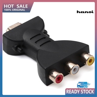 Hxc_อะแดปเตอร์แปลง Hdmi ตัวผู้ เป็น 3 RCA ตัวเมีย สําหรับ TV