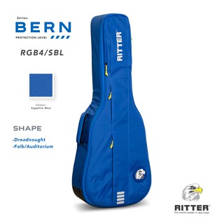 Ritter BERN 4 "Sapphire Blue"  กระเป๋ากีตาร์โปร่ง / Dreadnought / OM / GA