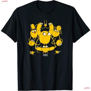 ผ้าฝ้ายคอกลมเสื้อยืดผู้ชายและผู้หญิง Unisex Adventure Time Multiple Jakes T-Shirt Short sleeve T-shirtsfrom S-4XL