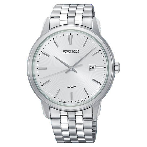 SEIKO Neo Classic นาฬิกาข้อมือผู้ชาย สายสแตนเลส รุ่น SUR257P1 - สีเงิน