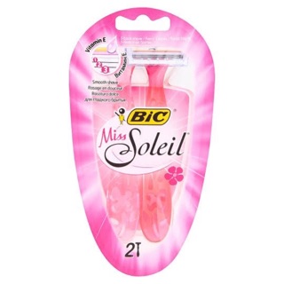 BIC Miss Soleil มีดโกน สำหรับผู้หญิง ใบมีดโกน 🪒 2 ด้าม