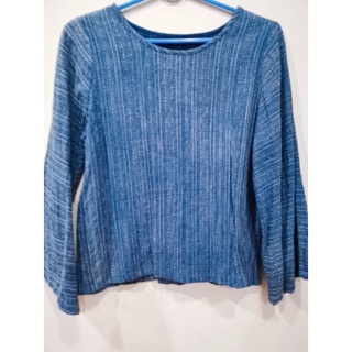 เสื้อผ้าฝ้าย สีฟ้าเทา