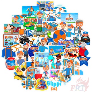 ❉ Blippi Series 01 สติ๊กเกอร์ ❉ 50Pcs/Set Funny Kids English Program DIY Fashion Mixed Luggage Laptop Skateboard Doodle Decals สติ๊กเกอร์