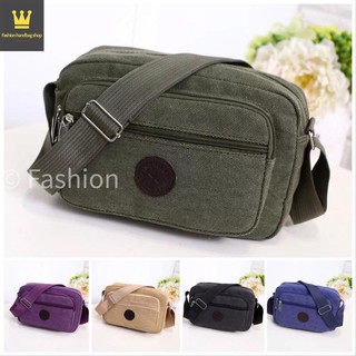 Fashion handbag กระเป๋าผ้า กระเป๋าสะพายข้างผ้าไนล่อนช่องเยอะสุดคุ้มST-658