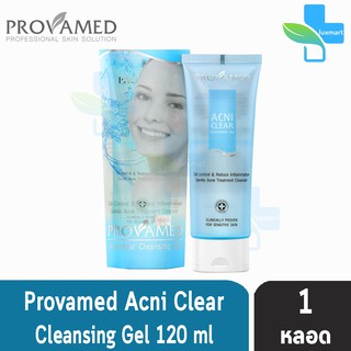 Provamed Acniclear Cleansing Gel โปรวาเมด แอคนิเคลียร์ คลีนซิ่ง เจล120ml [1 หลอด]