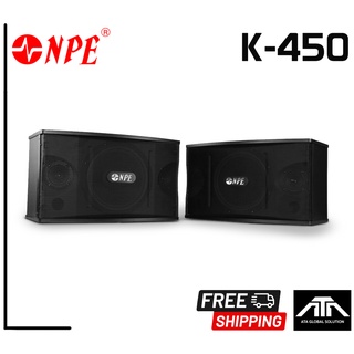 (แพ็ค 2 ใบ) ตู้ลำโพง NPE 10 นิ้ว K 450 ส่งฟรี ตู้ลำโพงคาราโอเกะ 10 นิ้ว ตู้ลำโพงติดผนัง ตู้ลำโพงคาราโอเกะ 10 นิ้ว