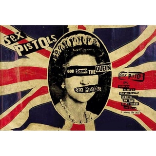 โปสเตอร์ วงดนตรี ร๊อค SEX PISTOLS โปสเตอร์วง โปสเตอร์วินเทจ