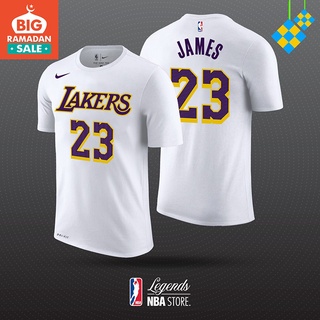 เสื้อยืด Nba Nike La Los Angeles Lakers บาสเก็ตบอล No 23 - Lebron James 55Eh