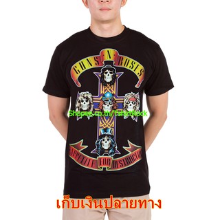 เสื้อยืดวินเทจเสื้อวง Guns N Roses เสื้อ กันส์แอนด์โรสเซส เสื้อยืด วงดนตรี เสื้อวินเทจ RCM1219S-5XL