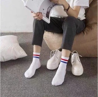 ถุงเท้าโอสคูลข้อกลางของผู้ใหญ่ ผ้าคอตตอนเนื้อดี พร้อมส่ง