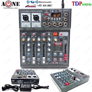 มิกเซอร์ 4 ช่อง มิกเซอร์ KT-P4 (A-One) Mixer 4 CH USB ฺBLUETOOTH