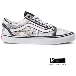 VANS OLD SKOOL MOCA FRANCES STARK MAPS SNEAKERS สินค้ามีประกันแท้