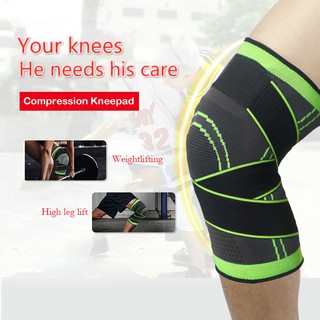 ผ้ารัดหัวเข่า ป้องกันและบรรเทาการบาดเจ็บของเข่า สายรัดเข่า Knee support ที่รัดหัวเข่า ซัพพอร์ตเข่า ปลอกผ้าช่วยรัดหัวเข่า