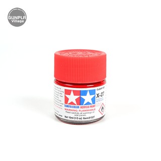 Tamiya 81527 Acrylic Mini X-27 Clear Red 45035463 (สี)