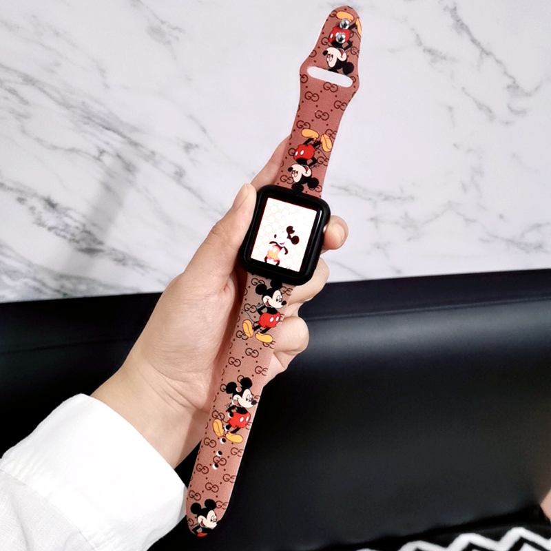 HELLO KITTY สายนาฬิกาข้อมือซิลิโคนลายการ์ตูนคิตตี้ 44 มม . 42 มม . 38 มม . 40 มม . สําหรับ Iwatch 2 3 4 5 6 Se Apple Watch
