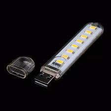LED Night Study โคมไฟอ่านหนังสือ USB Slot 24 ชิ้นโคมไฟ 5V Powerbank Power คอมพิวเตอร์แล็ปท็อป Charge