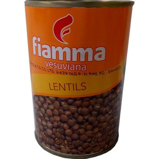 Fiamma Lentils in Brine 400g ไฟเบอร์มาถั่วเลนทิลในน้ำเกลือ 400 กรัม